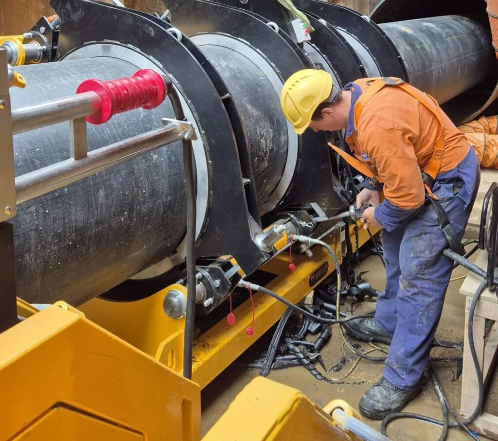 Butt Fusion 900mm PE Outfall pipe